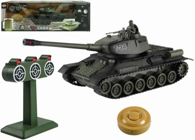 RC-Panzer 1:24 T34 mit Zielscheibe