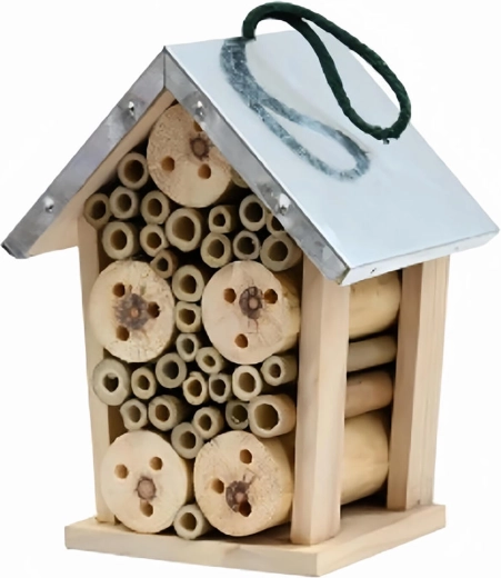 Holz-Insektenhotel 20 × 15,5 × 12 cm