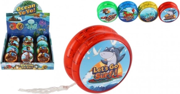 Jojo mit leuchtenden Meerestieren