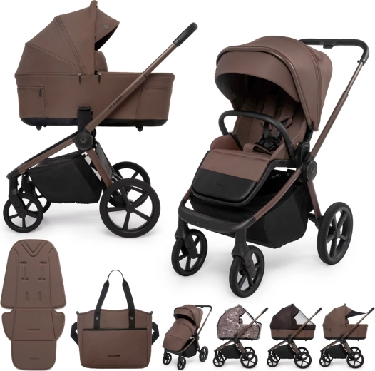 Muuvo Fold Kombikinderwagen 2in1 dark chocolate
