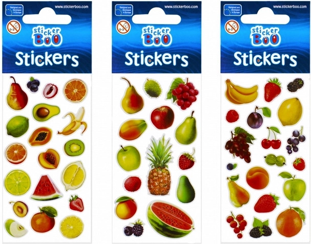 Aufkleber mit Obstmotiv – 1 Stück