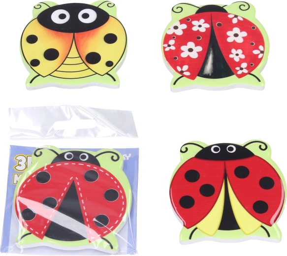 Magnet Marienkäfer 7,5 × 7,5 cm – Mix Varianten