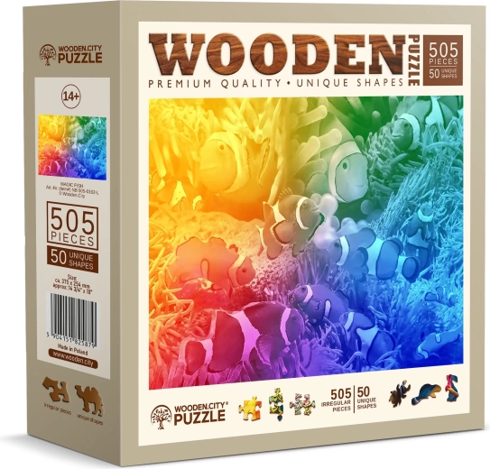 Holzpuzzle WOODEN CITY Tropische Fische, 505 Teile