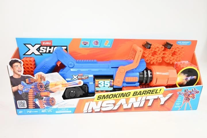 ZURU X-SHOT Insanity Smoking Barrel Schaumstoff-Blaster