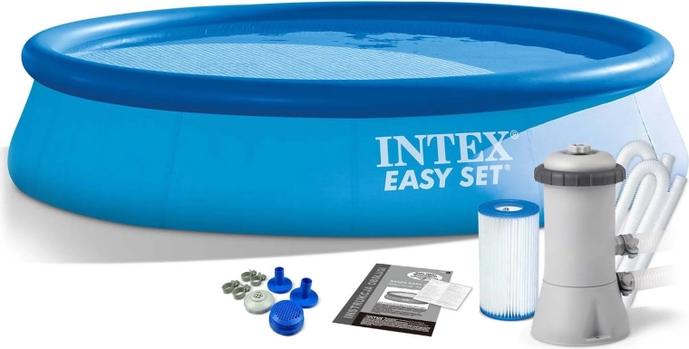 Garten-Selbstaufstellpool 366 × 76 cm 3-in-1 INTEX