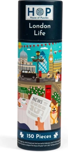 House of Puzzles Mini-Puzzle Londoner Leben, 150 Teile