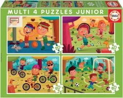 Educa Kinderpuzzle Sportmotive 4-in-1