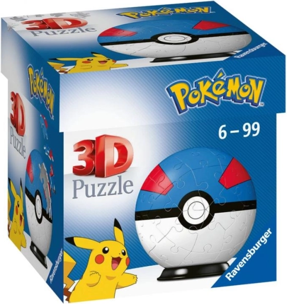 Ravensburger 3D‑Puzzle Pokémon Great Ball – 54 Teile