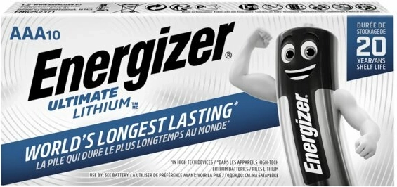 Energizer Ultimate Lithium AAA Lithium-Batterien 10 Stk.