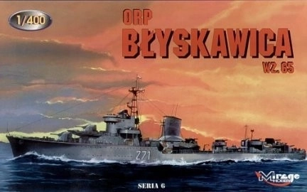 Plastikmodell ORP Błyskawica wz. 65