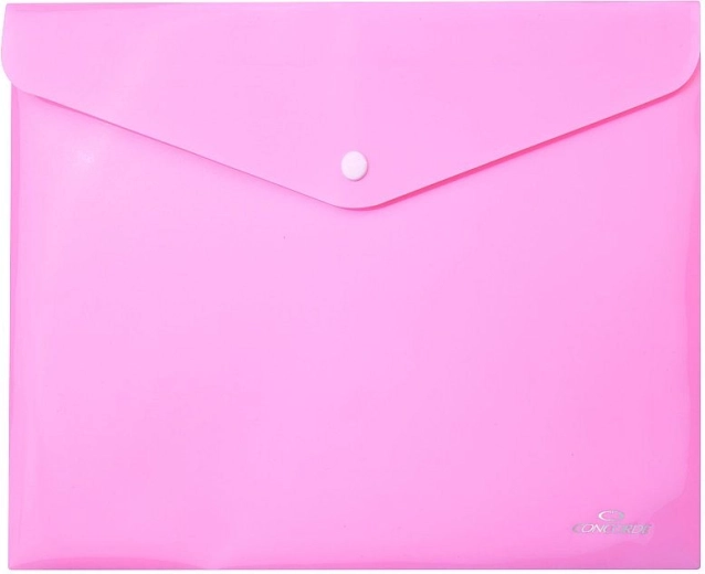 CONCORDE Druckknopf-Aktenhülle A5 pastellrosa