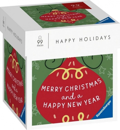 RAVENSBURGER Puzzle Happy Holidays: Frohe Weihnachten und ein glückliches neues Jahr 99 Teile