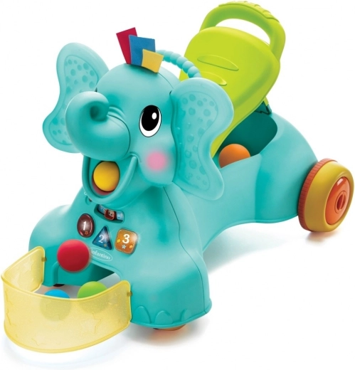 Infantino 3-in-1 sensorisches Rutschfahrzeug Elefant