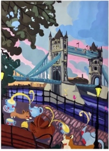 Norimpex Malen nach Zahlen Tower Bridge 40 × 50 cm