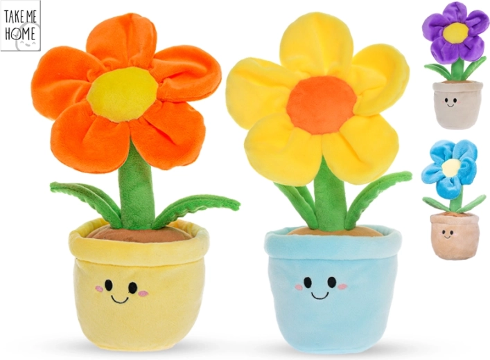 Plüschblume im Blumentopf Take Me Home 30 cm