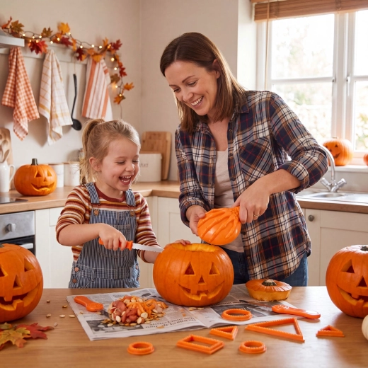 Halloween-Set zum Kürbisschnitzen