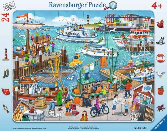 Ravensburger Puzzle Tag im Hafen 24 Teile