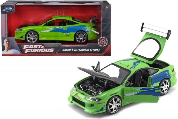 Metallmodellauto Mitsubishi Eclipse 1995 1:24 – The Fast and the Furious