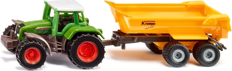 Siku Traktor Fendt mit kippbarem Krampe-Anhänger