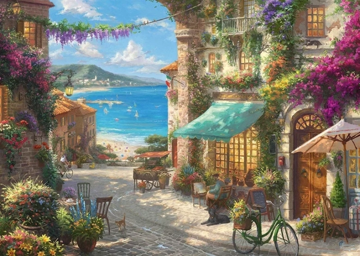 Norimpex Malen nach Zahlen Stadt am Meer 40 × 50 cm
