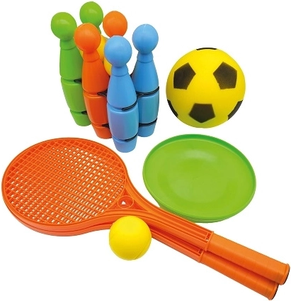 Sommer-Spielset 4-in-1 mit Netz und Markierungsband