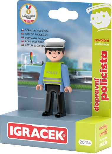 Efko Igráček Verkehrspolizist – Figur mit Zubehör