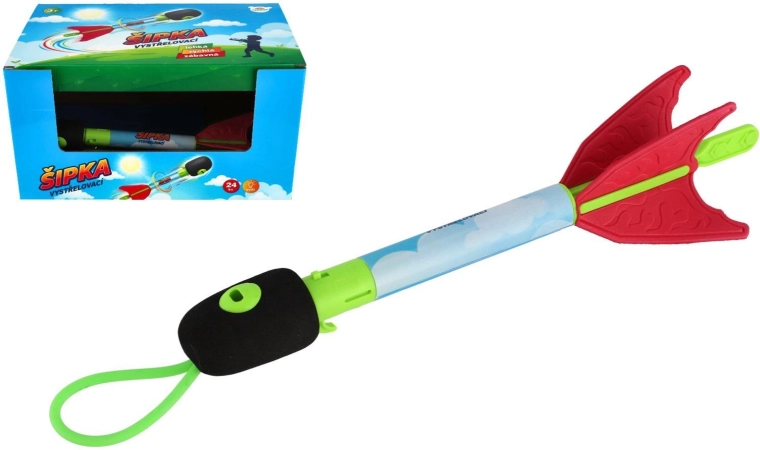 Abschießpfeil mit Batteriebetrieb und Licht 27 cm - 1 Stück