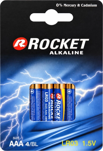 Alkaline Batterien Rocket AAA 1,5 V (10× Packungen à 4 Stk.)