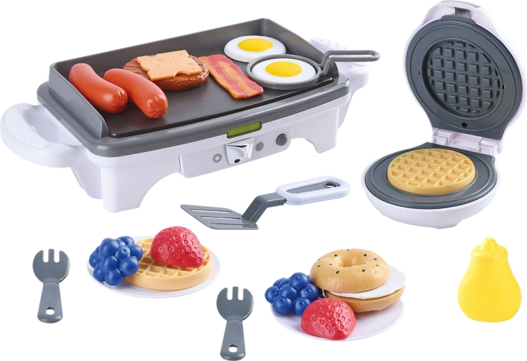 Playgo Küchenset Waffeleisen und Grill mit Effekten - 1 Stück