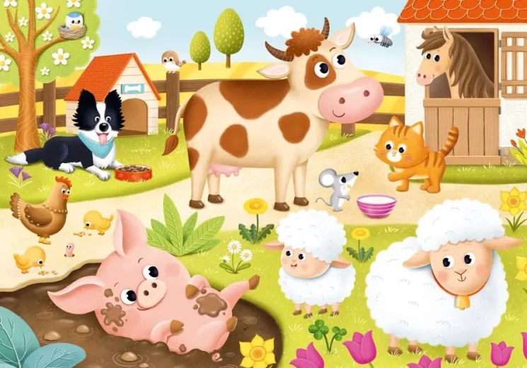 Puzzle Haustiere XL 15 Teile DINO