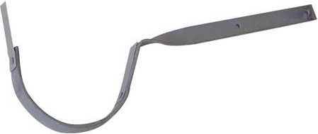 Verdrehter Haken für Dachrinnen 330 mm, verzinkter Stahl