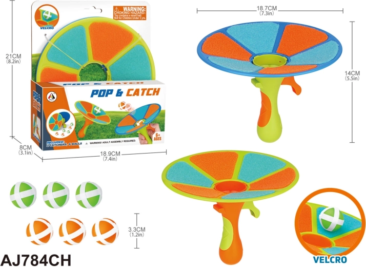 Fangspiel mit Klettverschluss – Set für zwei Spieler