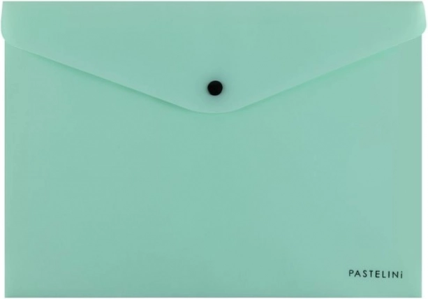 Dokumentenmappe mit Druckknopf A4 Pastelini grün