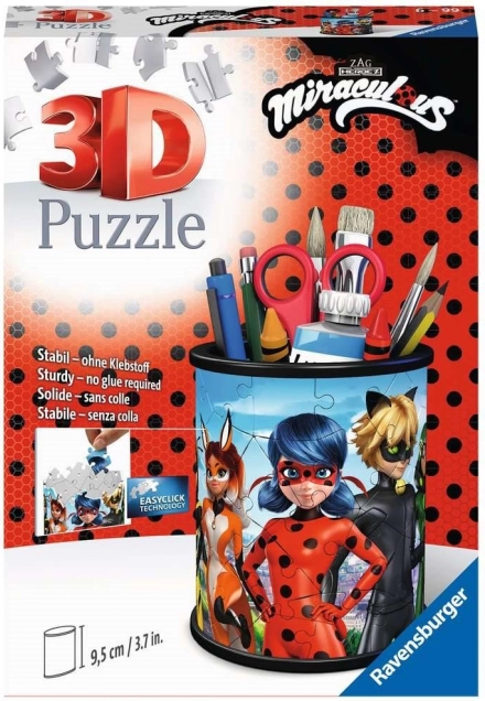 Ravensburger 3D Puzzle Ständer Zauberhafte Marienkäfer und Schwarze Katze 57 Teile