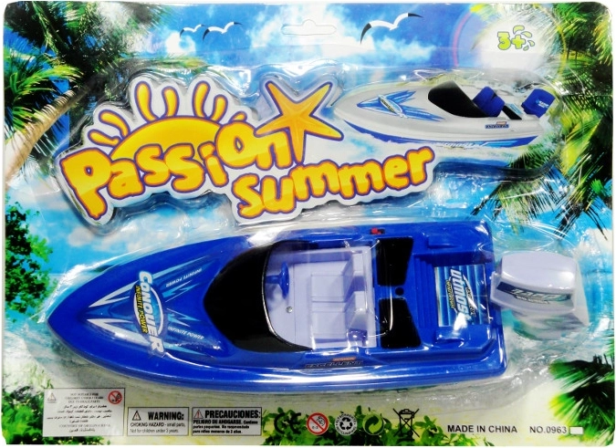 Plastik-Boot mit Batterie für Kinder