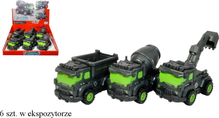 Baufahrzeug mit Rückzugantrieb