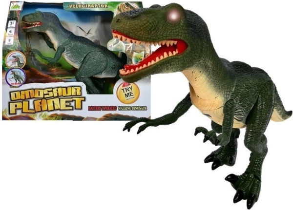 Interaktiver Dinosaurier Velociraptor mit Geräuschen und Lichtern