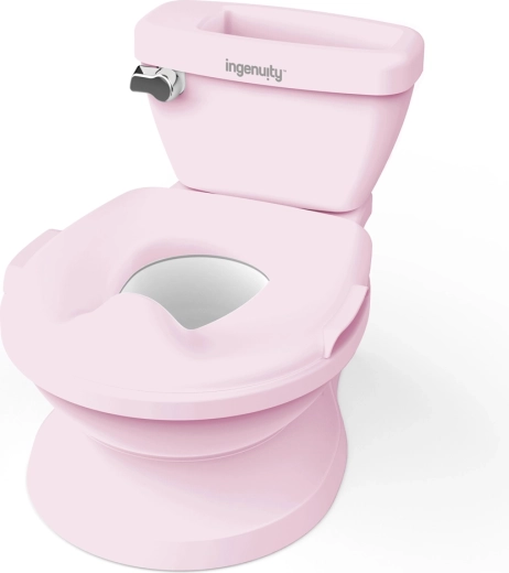 Ingenuity Kinder-Toilette mit Spülgeräusch My Size, grau