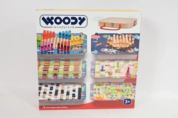 Woodyland Koffer mit Brettspiel-Set