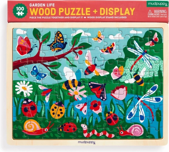 Holzpuzzle MUDPUPPY – Leben im Garten, 100 Teile