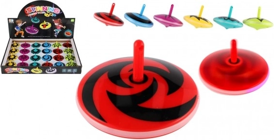 Leuchtender Kunststoff-Kreisel 6 cm – 6 Farben