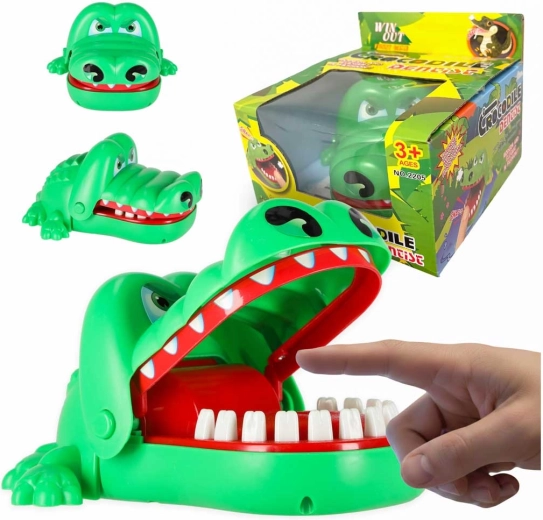 Geschicklichkeitsspiel Krokodil beim Zahnarzt