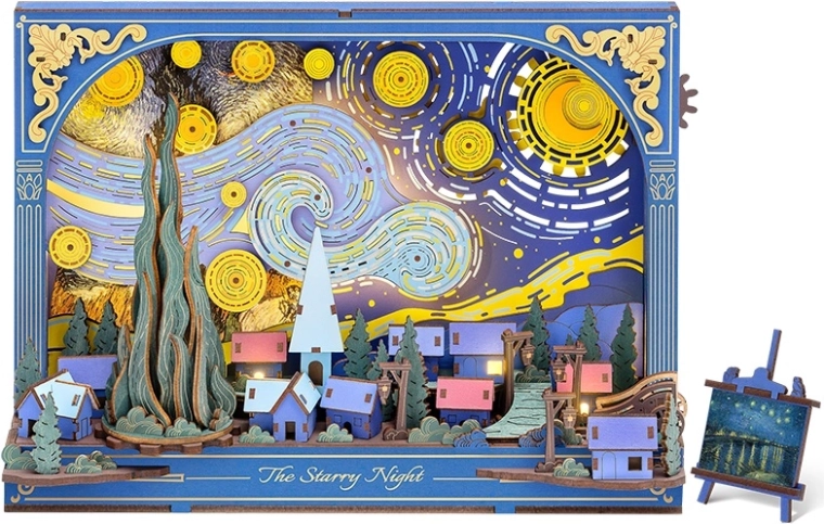 RoboTime 3D Holzpuzzle Sternennacht