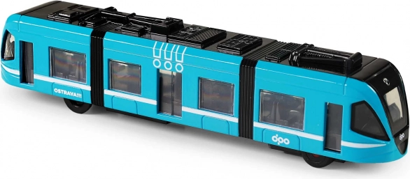 Moderne Metallstraßenbahn DPO Ostrava 23 cm