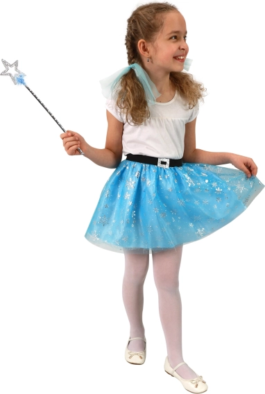 Kinder-Tutu-Rock Winterprinzessin mit Schneeflocken