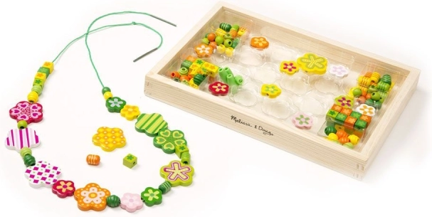 Grünes Perlen-Set Kwiatuszki