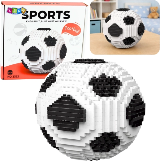 Kreatives 3D-Bauset – Fußball, 864 Teile