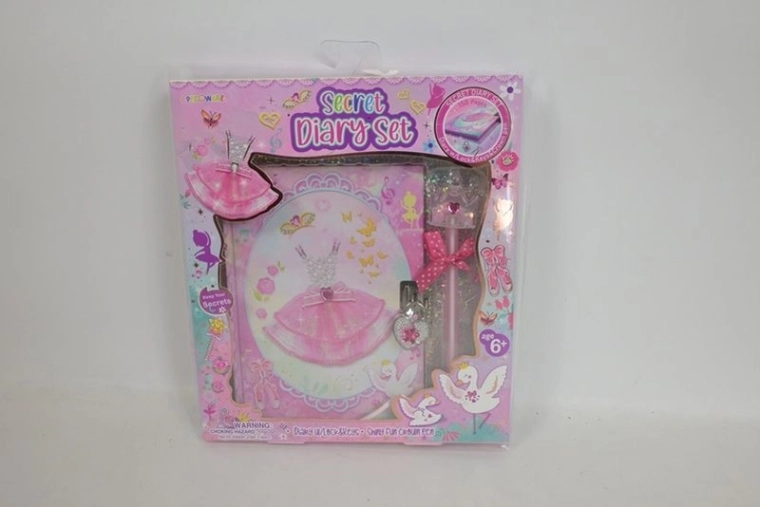 Pecoware Kinder-Tagebuch mit Schloss und Stift in Geschenkverpackung