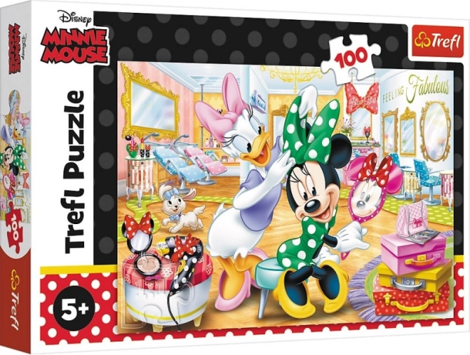 Puzzle mit 100 Teilen – Minnie im Kosmetiksalon DISNEY