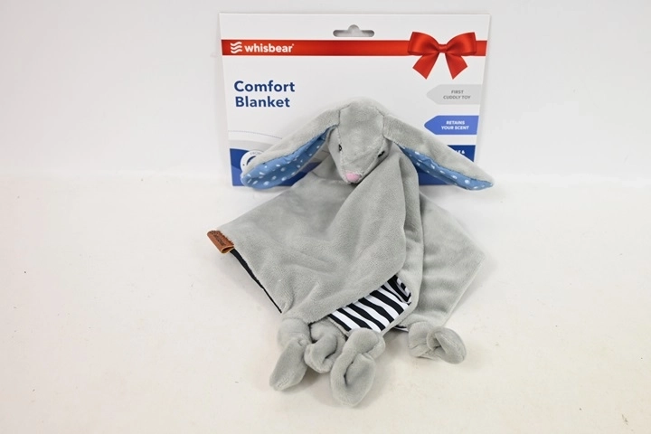 Whisbear DouDou Häschen – Kuscheltuch und Einschlafhilfe, grau